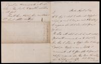 (Napoleonic Wars) Wellesley, Arthur, Duke of Wellington -- ALS Written During the Peninsula Campaign