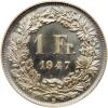 Switzerland. Specimen 1 Franc, 1947-B - 2