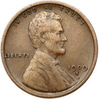 1909-S Lincoln 1C. VDB