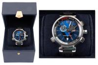 Louis Vuitton: Men's Tambour for the Louis Vuitton Cup Regatta, Fine Condition in Original Box and Outer Box, Model # Q1