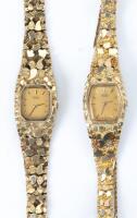 Two (2) Ladies Seiko Quartz Watches Each with Custom Made 14K Watch Bands, Beautiful Pre-Owned Condition.