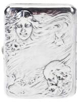Blackinton Silver Cigarette Case with Art Nouveau Design