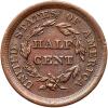 1855 Coronet Head 1/2C - 2