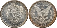 1882-S Morgan Dollar. INS graded MS65 DMPL only on the obverse
