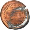 (ND) Linclon Memorial Cent ERROR. Broadstruck with reverse brockage. - 6