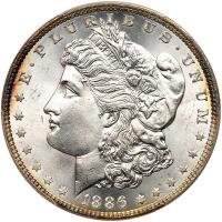 1886 Morgan $1 PCGS MS66