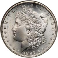 1897-S Morgan $1 NGC MS66