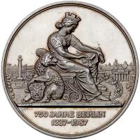 Germany. Berlin 750th Anniversary Medal, 1237-1987
