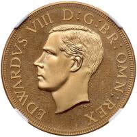 Great Britain. 1937-dated Edward VIII Crown or Five Shillings NGC PF67 Cameo