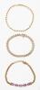 Three Ladies Yellow Gold Bracelets, Two in 14K Yellow Gold, One 10K