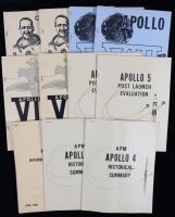 Two Sets of Historical Summaries for Apollo 4, Apollo 5, Apollo 7, and Apollo 8. All Vintage Originals and Authored by Clark McC