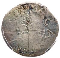 1652 Massachusetts Oak Tree Threepence All 3 S's Backwards Noe-23 Rarity-6