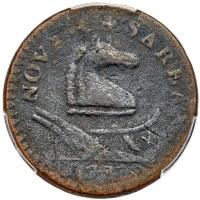 1787 New Jersey. Small planchet. Plain Shield