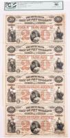 City of New Orleans Premium Bond Uncut Sheet of 4, New Orleans, LA