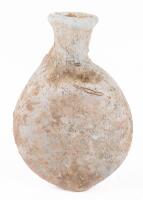 Miniature Roman Glass Bottle with Flattened Body