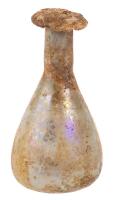 Free-Standing Short Balsarium in Clear Glass with Light Iridescence