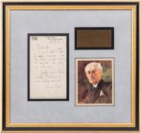 Maurice Ravel: French Composer, Pianist and Conductor. Autographed Letter Signed in French on his Personal Stationery