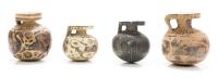 Collection of Four (4) Etruscan/Corinthian Aryballos ca. 600-500 B.C.