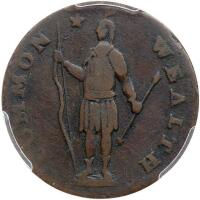 1788 Massachusetts Cent. Period after Massachusetts PCGS VF20 BN
