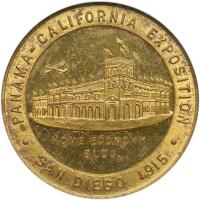 SC$1. 1915 Panama-California Expo. HK-433 NGC MS61