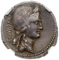Cn. Egnatius Maximus, Ca. 76/75 BC. Silver Denarius (3.67 g) 20 mm