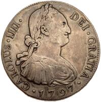 Guatemala. 8 Reales, 1797-NG M Fine to VF