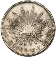 Mexico. 8 Reales, 1829-Go MJ XF