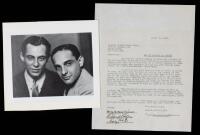Richard Rogers and Lorenz Hart Signed Contract Acknowledging Postponement of the Opening of "I MARRIED AND ANGEL"
