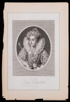 Queen Elizabeth I: Antique Engraving.