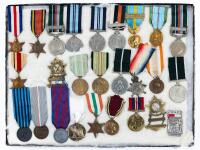 Collection of Military War and Service Medals from a Variety of Countries, 26 Total.