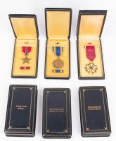 Six Military Medals in Cases: Including The Distinguish Flying Cross and Legion of Merit Legionnaire