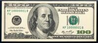$100 2006A FRN KF10000001B Gem Unc